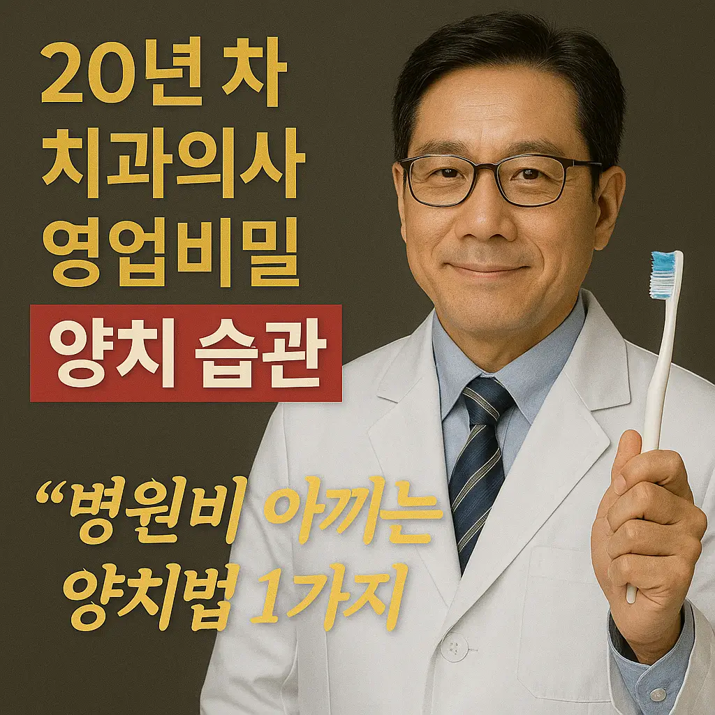 중년 임플란트 피하려면 지금 양치 순서부터 바꾸세요