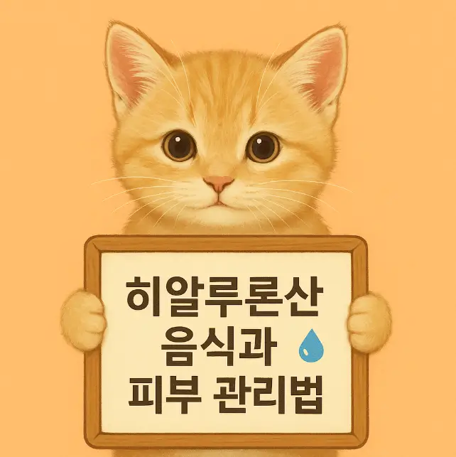 히알루론산 많은 음식과 피부 관리법